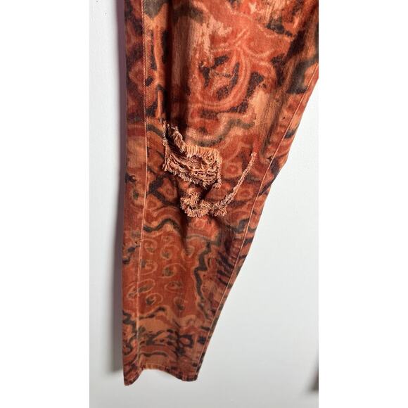 Anthropologie Pilcro Slim Distressed Boyfriend Crop Ankle Jeans Women 26 Rustic - Picture 8 of 14